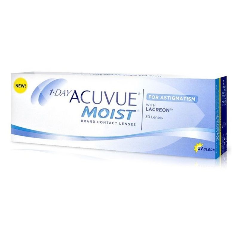 1-DAY ACUVUE MOIST FOR ASTIGMATISM ΗΜΕΡΗΣΙΟΙ ΦΑΚΟΙ ΕΠΑΦΗΣ ΑΣΤΙΓΜΑΤΙΣΜΟΥ (30 ΦΑΚΟΙ)