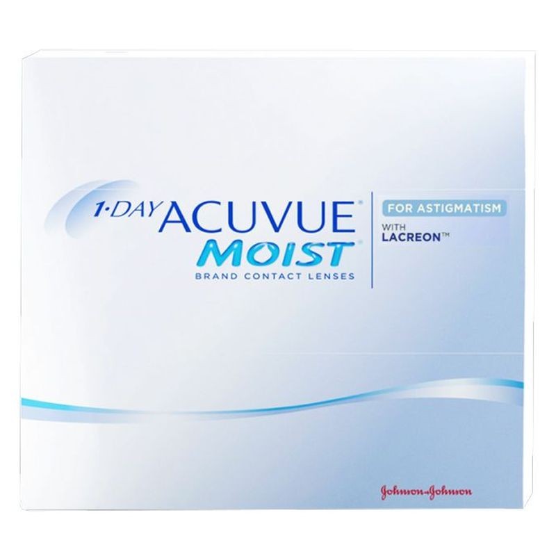 1-DAY ACUVUE MOIST FOR ASTIGMATISM ΗΜΕΡΗΣΙΟΙ ΦΑΚΟΙ ΕΠΑΦΗΣ ΑΣΤΙΓΜΑΤΙΣΜΟΥ (90 ΦΑΚΟΙ)