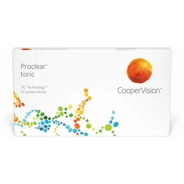 PROCLEAR TORIC ΒΙΟΜΙΜΗΤΙΚΟΙ ΜΗΝΙΑΙΟΙ ΦΑΚΟΙ ΕΠΑΦΗΣ ΑΣΤΙΓΜΑΤΙΣΜΟΥ (6 ΦΑΚΟΙ)