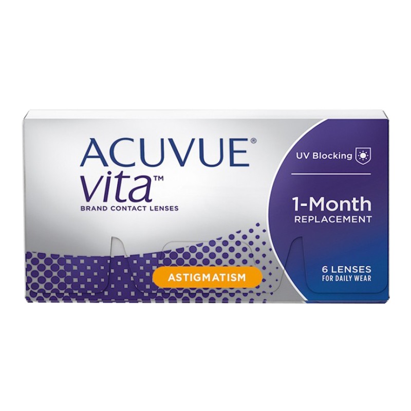 ACUVUE VITA FOR ASTIGMATISM ΜΗΝΙΑΙΟΙ ΦΑΚΟΙ ΕΠΑΦΗΣ ΑΣΤΙΓΜΑΤΙΣΜΟΥ (6 ΦΑΚΟΙ)