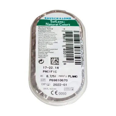 SOFLENS NATURAL COLORS MONTHLY DISPOSABLE COLORED CONTACT LENSES (2 LENSES)