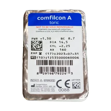 BIOFINITY TORIC ΜΗΝΙΑΙΟΙ ΦΑΚΟΙ ΕΠΑΦΗΣ ΑΣΤΙΓΜΑΤΙΣΜΟΥ ΣΙΛΙΚΟΝΗΣ ΥΔΡΟΓΕΛΗΣ (6 ΦΑΚΟΙ)