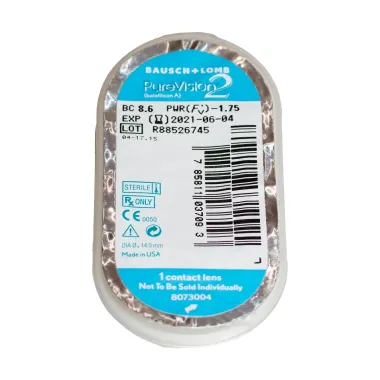 PUREVISION 2 ΜΗΝΙΑΙΟΙ ΦΑΚΟΙ ΕΠΑΦΗΣ ΣΙΛΙΚΟΝΗΣ ΥΔΡΟΓΕΛΗΣ (6 ΦΑΚΟΙ)