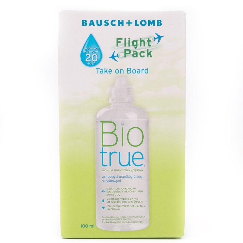 BIOTRUE FLIGHT PACK ΥΓΡΟ ΦΑΚΩΝ ΕΠΑΦΗΣ ΠΟΛΛΑΠΛΩΝ ΧΡΗΣΕΩΝ 100ML